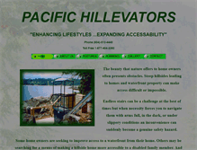 Tablet Screenshot of pacifichillevator.com